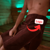 Sauna Cotton Towel with Logo Embroidery